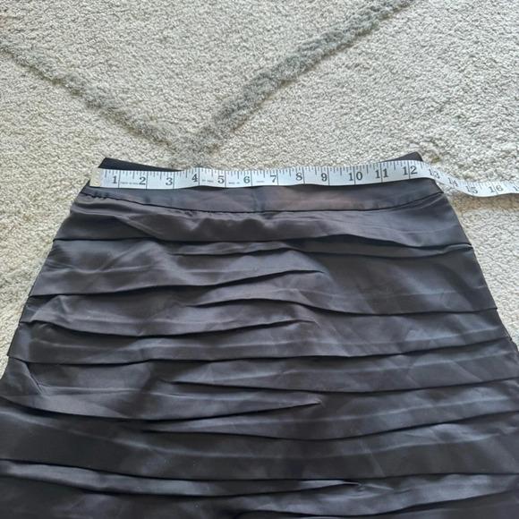 Express skirts silky satin black and black and white stripe pencil skirt 00 - Picture 7 of 9